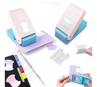 Lot de 2 perforatrices, motif queue de baleine, pour papier, agendas et carnets