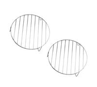 Lot de 2 petites grilles de refroidissement rondes - 17,8 x 17,8 cm - Acier inoxydable