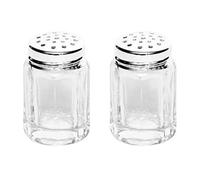 Ibili Lot De 2 Petites Poivrière Ou Salière Verre Inox