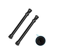 Lot de 2 petites tringles de tension de 17,8 cm à 11 tringles à rideaux de largeur extensible à ressort pour ustensiles de cuisine, placards et armoires, s'adaptent dans les espaces pour rester place