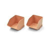 Lot de 2 petits organisateurs de bureau Rosemary Tuscany rose