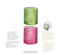Lot de 2 photophores buzz buzz couleur