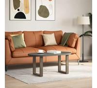 Lot de 2 pieds de table basse en forme de U en acier et 28 x 42-43 cm | Acier revêtu par poudre, pieds réglables, support pré-percé, vis incluses, utilisation table basse et banc