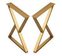 Lot de 2 pieds de table industriels en métal 70 cm et 100 cm - Base réglable pour table de bar/bureau - Support robuste pour tables de 50 x 100 cm, parfait pour la maison et le bureau