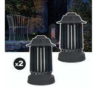 Lot de 2 pièges à moustique d'extérieur auto-nettoyant EZIlight® Mosquito Garden MG 10 Black