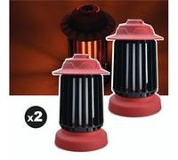 Lot de 2 pièges à moustique d'extérieur auto-nettoyant EZIlight® Mosquito Garden MG 10 Red