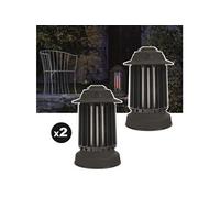 Lot de 2 pièges à moustique d'extérieur auto-nettoyant EZIlight® Mosquito Garden MG 10 Black