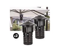Lot de 2 pièges à moustique éclairant d'extérieur EZIlight® Mosquito Garden MG 30