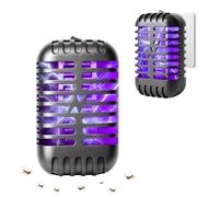 Lot de 2 pièges à moustiques électriques avec lumière UV, répulsif efficace contre les moustiques pour chambre à coucher, salon et cuisine
