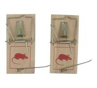 Lot de 2 Pièges à souris, Tapette à souris efficace et puissant en bois Piège fiable en bois avec un système de fermeture