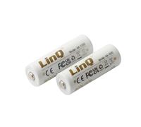 Lot de 2 Piles AA Lithium-Ion 1.5V 6000mWh Rechargeables USB-C LinQ Blanc