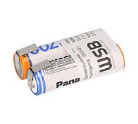 Lot de 2 piles AA Mignon LR6 avec cosses à souder 2,4 V 2700 mAh à courant élevé, charge rapide, batterie