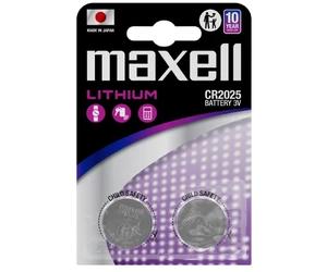 Lot de 2 piles bouton au lithium CR2025 3 V de Maxell