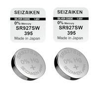 Lot de 2 Piles Bouton SR927SW (395) - pour Montres, Réveils et Appareils Électroniques - 1.55V - Fabriquées au Japon - Haute Fiabilité - Compatibilité Étendue