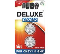 Lot de 2 piles de rechange pour e voiture Chevy (Silverado Equinox Malibu Tahoe Suburban Traverse Impala Cruze Trax Colorado Trailblazer Express Aveo Sonic Camaro Bolt)