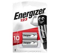LOT DE 2 piles ENERGIZER CR123 LITHIUM 3V