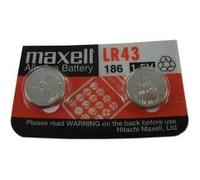 Lot de 2 piles LR43 V12GA alcaline 1.5V Maxell