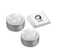 Lot de 2 piles Renata 393 pour montre 1,55 V SR754W + Quzo Belgian Chocolate - Piles officielles Renata pour montre