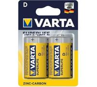 Varta Pile R20 (D) Zinc-Carbone 1,5 V Lot de 2