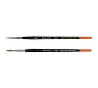 Lot de 2 pinceaux ronds Kolinsky S Raphaël n 3/0 et n 1 martre série 8404 G
