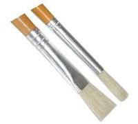 Savy Brosse à tableau n°10 plate et ronde – Bois et fer – Blanc – Lot de 2