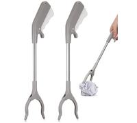 Lot de 2 pinces à déchets de 40 cm avec prise antidérapante