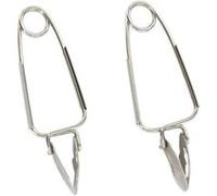 Fackelmann 32130 Lot de 2 pinces à escargot, pince pour escargot, pince à escargot, Acier inoxydable, Argenté, 15 x 6 cm