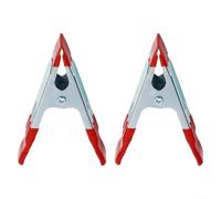 Lot de 2 pinces à ressort en métal en forme de A, 6,1 cm, avec coussinets en caoutchouc pour une forte tenue du bois, du tissu, des feuilles en plastique et des supports de fond (5,1 cm)