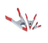 Lot de 2 pinces à ressort en métal en forme de A avec coussinets en caoutchouc pour le travail du bois et une forte tenue dans la menuiserie et le support de fond de photographie (15,2 cm)