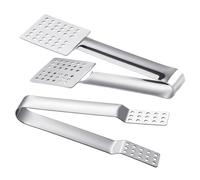 Lot de 2 pinces à thé, pinces en acier inoxydable, presse-sachets de thé, outils pour boire du thé, pinces à thé, pinces à glace, pinces alimentaires, ustensiles de cuisine multifonctionnels