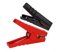 Lot de 2 pinces crocodiles 100 A pour pinces crocodiles isolées pour chargeur de batterie de voiture et utilisation en génie électrique