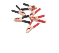 Lot de 2 pinces crocodiles 30 A revêtue de cuivre 70 mm pour voiture solaire