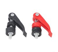 Lot de 2 pinces de fixation à dégagement rapide pour système de nivellement de carrelage mural et sol - 55 x 56 mm - Noir et rouge