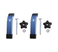 Lot de 2 pinces de maintien en T avec matériel coulissant M8, gabarit de travail du bois en aluminium pour routeur CNC, scie à table, fraiseuse, perceuse, presse à fraiser, bleu