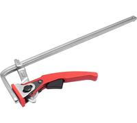 lot de 2 pinces F à visser - serrage rapide - 300×60 mm - Métal - Pour le travail du bois - Rail de guidage parallèle