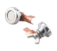 Lot de 2 pinces magnétiques puissantes pour tubes ronds | Installation rapide, gain de temps pour la mise à la terre, idéal pour les soudeurs professionnels, design robuste