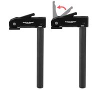 Lot de 2 pinces pour établi, pinces de maintien à serrage rapide pour pièces hautes, poignée allongée de 7,9 pouces, pour trous d'établi de 3/4 pouce