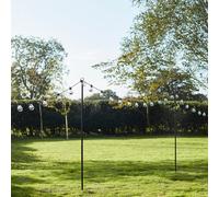 Lot de 2 Piquets pour Guirlande Guinguette de 2,75 m Noirs