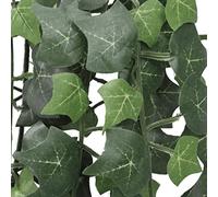 Lot de 2 plantes artificielles de lierre vert - 90 cm - Avec 339 feuilles - Facile d'entretien - En plastique - Pour l'intérieur et l'extérieur - Décoration de salon, balcon, jardin