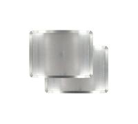 Zenker 9931750 Lot de 2 Plaques à pâtisserie perforées en acier, plaque de four, plaque perforée, acier inoxydable 18/10, Gris, 40 x 30 x 1,5 cm