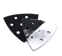 Lot de 2 plaques abrasives autocollantes de rechange triangulaires 93 x 93 x 93 mm pour ponceuse Delta Bosch PDA 100 120 180 240 E