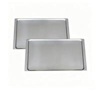 Lot de 2 plaques de cuisson rectangulaires en alliage d'aluminium 315 mm x 435 mm pour biscuits, gelée, pain de maïs