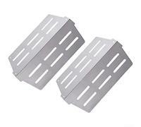 Lot de 2 plaques de déflecteur de chaleur en acier inoxydable pour Weber pour Genesis 300 Series E-310 E-320 E-330 | Pièces de rechange 65505 7622 62756 | Barbecue 33,25 x 22,9 cm pour aromatisant