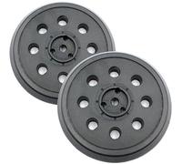 Lot de 2 plaques de ponçage Velcro 125 mm 8 trous pour ponceuse excentrique Bosch et Skil PEX 12 A/AE, PEX 125 A-1/A-2, PEX 125 AE-1, PEX 125A/AE, PEX 400A/AE