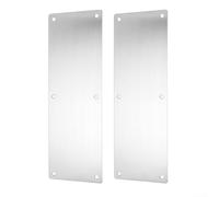 Lot de 2 plaques de poussée pour porte intérieure ou extérieure, sans panneau de mots sans poignée, porte en acier inoxydable pour protection 80 x 300 cm