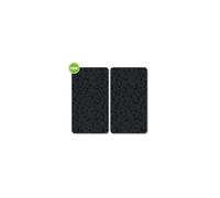 Lot de 2 plaques de protection en verre ""Mosaïque"" - Noir - L 50 x l 28 5 cm