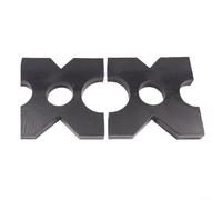 Lot de 2 plaques de serrage pour presse hydraulique - Plaquettes de broche en forme de fleur pour outils de presse d'atelier 20T/32T (180 mm)