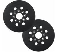 Lot de 2 Plateau de ponçage 125 mm 8 trous fixation auto-agrippante pour ponceuse orbitale Bosch Skil .