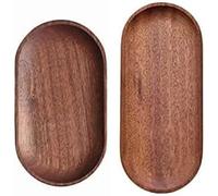 Lot de 2 plateaux de service en bois 10x23 & 10x18 cm