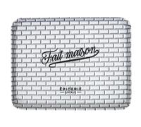 Lot de 2 plateaux de service en plastique collection BROOKLYN blanc et noir